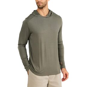 Free Fly Men's Shade Hoodie - UPF 50+ Sun Protection Moisture Wicking, Breathable Bamboo Viscose Outdoor Shirt for Men
