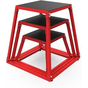 Plyo Box Jump Platforms, 12/18/24/30 Inch Single and Set Plyometric Jumping Box for Men and Women for Home Gym
