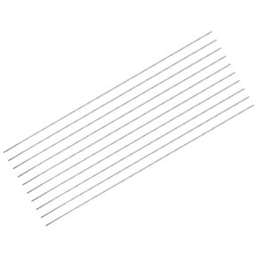 DMiotech 20 Pcs Aluminum Rods,3/32" Dia 16" Long Solid Round Rod 6061 Extruded Lathe Bar Stock Aluminum Metal Rods for DIY Craft Model Plane Ship Car
