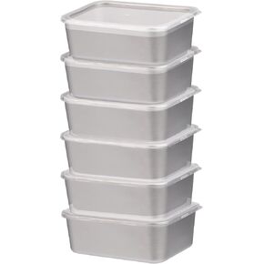 6 Pack Pizza Dough Proofing Box with Lid,Stackable Stainless Steel Pizza Dough Proofing Containers,Homemade Dough Proofing Box,Pizza Dough Box,Pizza Proofing Box,Bread Proofing Box