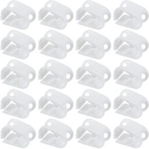 PATIKIL 20 Pack Plastic Tubing Clamps, 1/8"-1/4" Adjustable Tube Clamp Laboratory Pinch Valve Flow Control Hose Clamp for Hose Flow