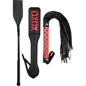 Horse Red Whip 15" Crop 12" Crop 18" Kit Equestrian Horse Whip Play Toys for Couples Riding Crops Double Layer Crop