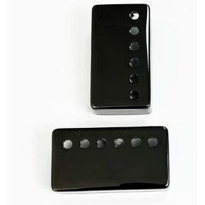 2 PCS Brass Humbucker Guitar Pickup Covers 50mm/52mm Pole Spcing Guitar Pickup Covers Neck Bridge Pickup Covers electric guitar pickup covers for Les Paul Electric Guitar (Chrome)