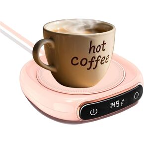 Baby Bottle Warmer,Coffee Mug Warmer,Fast Versatile Baby & Beverage Warmer for All Bottles,Multifunctional Bottle Warmer for Breastmilk with 3 Temperature Up to 149℉, 8 Hours Auto Shut Off,Pink