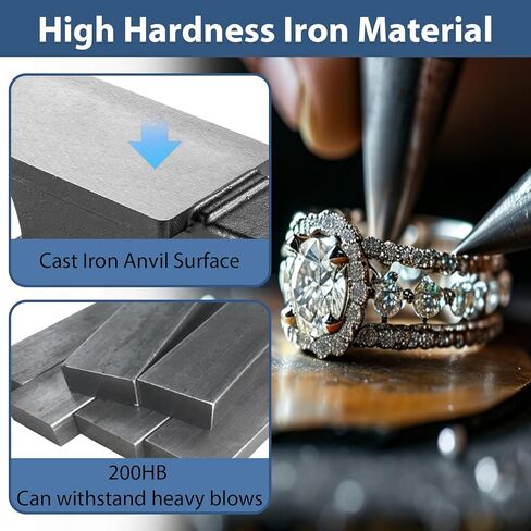 110 Lbs Cast Steel Anvils for Blacksmithing, Forging Tools, High Hardness Rugged Round Horn & Hole with Large Countertop for Bending & Shaping Suit Forging, Forming Metal-Black in Kuwait