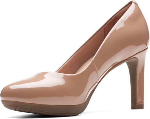 Clarks womens Ambyr Joy Pump, Black Leather, 7.5 Wide US in Saudi Arabia