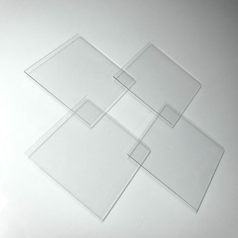 Alpha Nanotech Fused Quartz Plates (Industrial Grade, 30 x 30 x 1 mm, 4 Pcs) in Kuwait