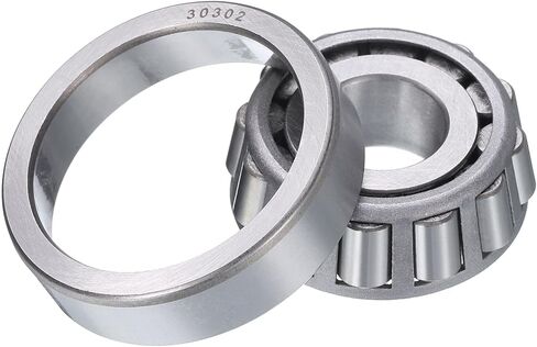 uxcell 2pcs 30205 Tapered Roller Bearing Cone and Cup, 25mm Bore x 52mm OD x 16.25mm Thick, Chrome Steel Taper Bearing Set, ABEC-5 in Saudi Arabia