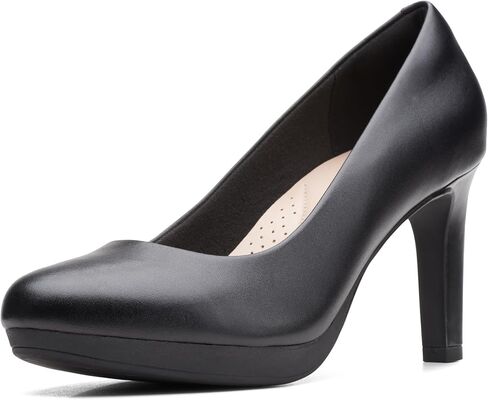 Clarks Women's Ambyr Joy Pump, Navy Leather, 8.5 in Saudi Arabia