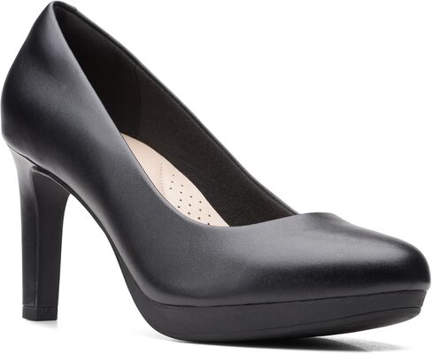 Clarks Women's Ambyr Joy Pump, Navy Leather, 8.5 in Saudi Arabia