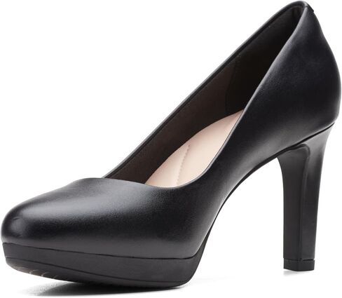 Clarks Women's Ambyr Joy Pump, Navy Leather, 8.5 in Saudi Arabia