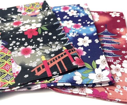 Japanese Handkerchiefs for Women [ Made in Japan ] Womens Ladies Handkerchiefs/Hankies/Kerchief in Saudi Arabia