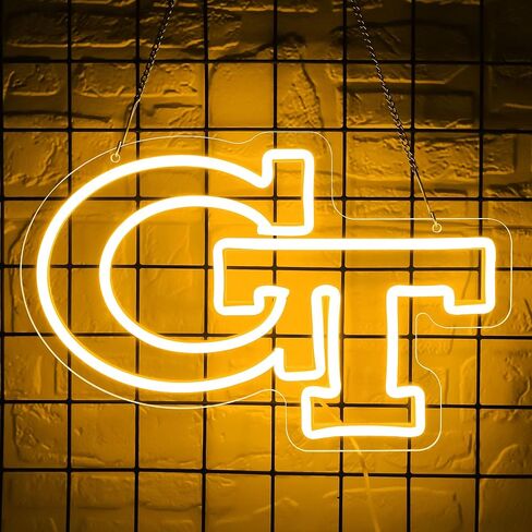 University Neon Sign for Wall Decor University Football Team Neon Light College Team Logo LED Sign for Man Cave Dormitory Bar Club Birthday Gifts for Sport Fans College Student USB Powered(ZKXD387) in Saudi Arabia
