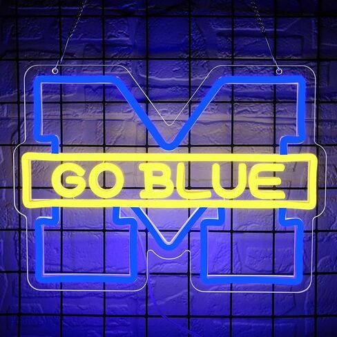 University Neon Sign for Wall Decor University Football Team Neon Light College Team Logo LED Sign for Man Cave Dormitory Bar Club Birthday Gifts for Sport Fans College Student USB Powered(ZKXD387) in Saudi Arabia