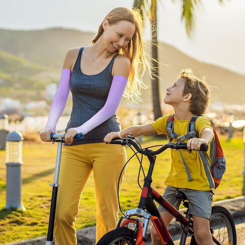 JenPen 6 Pairs UV Sun Protection Arm Sleeves to Cover Arms for Women Compression Sleeves for Men in Saudi Arabia