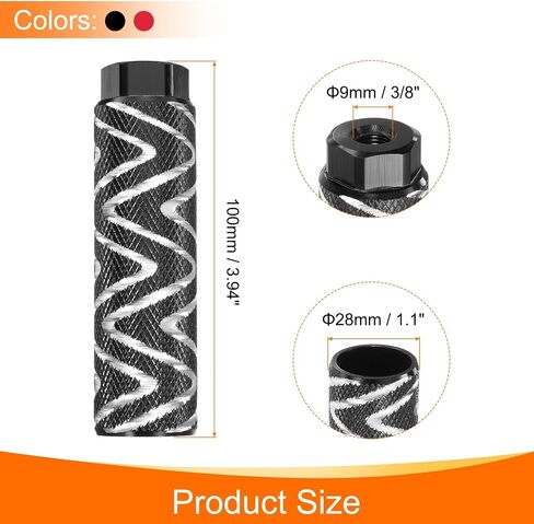 HARFINGTON Bike Pegs Aluminum Alloy Rear Stunt Pegs Anti-Skid Foot Pedals Fit 3/8" Axles for Mountain Bike BMX in Saudi Arabia