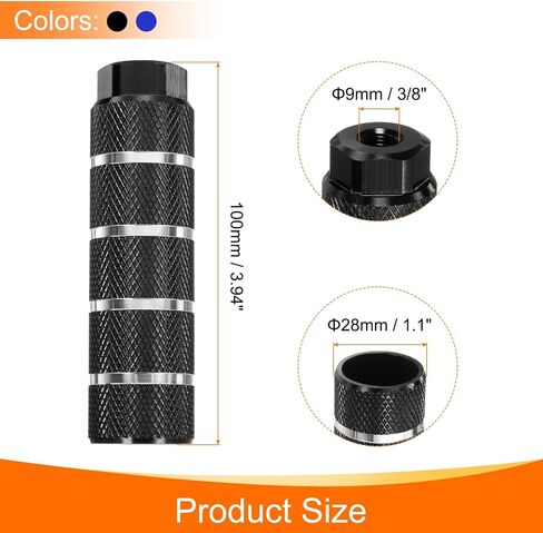 HARFINGTON Bike Pegs Aluminum Alloy Rear Stunt Pegs Anti-Skid Stripe Back Seat Stands Fit Axles for Mountain in Saudi Arabia