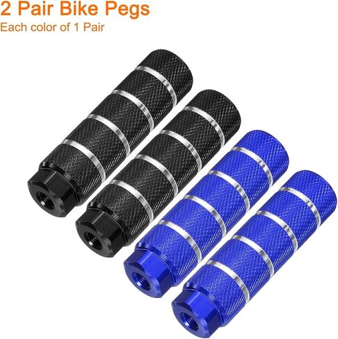 HARFINGTON Bike Pegs Aluminum Alloy Rear Stunt Pegs Anti-Skid Stripe Back Seat Stands Fit Axles for Mountain in Saudi Arabia