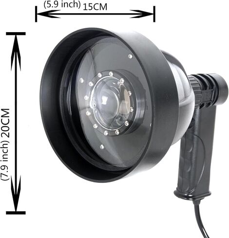 Emergency Handheld Spotlight High-Power LED,Portable 25W 12V Adapter Plug (25W-LED) in Saudi Arabia