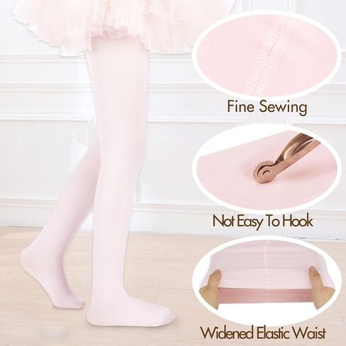 Ballet Tights for Girls, Ultra Soft Pro Footed Dance Tights, 1 Pack (Toddler/Little Kid/Big Kid) in Saudi Arabia