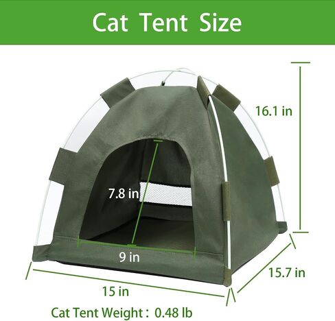 Large Foldable Cat Tent, Cat Tents for Indoor Cats, Dog Tent, Pet Tent, Waterproof Portable Cat Tent Outdoor Cat Pop Up Tent Bed for Outside Cat Cave cat Houses Grey in Saudi Arabia