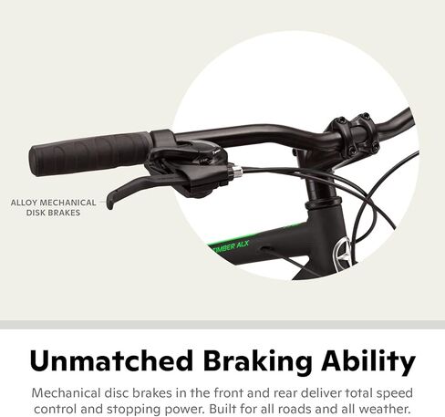 Schwinn High Timber Mountain Bike for Adult Youth Men Women Boys Girls, 24 to 29-Inch Wheels, 7 or 21-Speeds, Front Suspension, Aluminum and Steel Frame Options in Kuwait