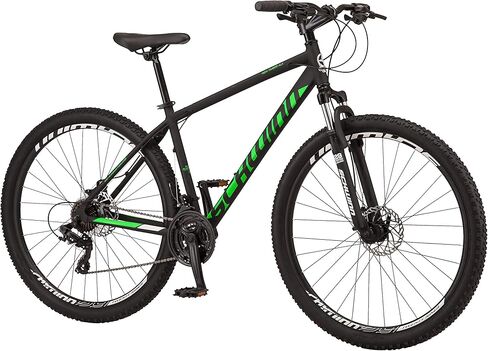 Schwinn High Timber Mountain Bike for Adult Youth Men Women Boys Girls, 24 to 29-Inch Wheels, 7 or 21-Speeds, Front Suspension, Aluminum and Steel Frame Options in Kuwait