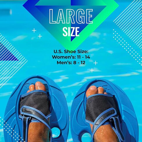 Sunlite Sports Aqua Trainer 2 في 1 مجداف لليد والقدمين، مجموعة التمارين الرياضية المائية لحمام السباحة، تمرين مائي للبالغين للتمرين المائي، تمرينات الجزء العلوي السفلي من الجسم منخفضة التأثير in Kuwait