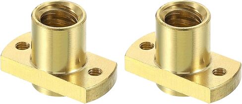 uxcell 6Pcs Tr8x2 Lead Screw Brass Nut, Trapezoidal Screw Diameter 10mm Pitch 2mm Lead 2mm (1 Starts) for A 3 CR-10 CR-10s Z Axis CNC 3D Printer Parts in Saudi Arabia