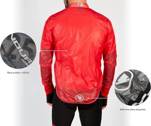Endura Mens FS260-Pro Adrenaline Race Cape/Vest - Lightweight, Waterproof & Breathable Cycle Shell in Saudi Arabia