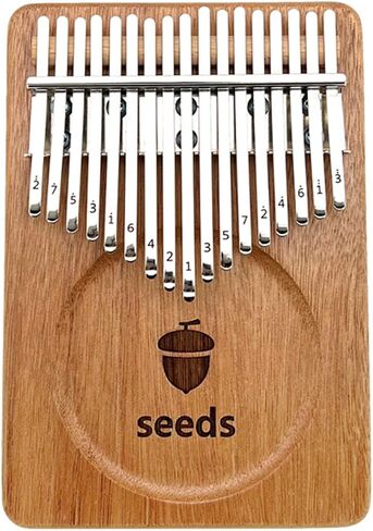 Seeds Kalimba Thumb Piano 41 Keys Chromatic C-Tuned Thumb Piano Okoume wood Flat Board ultra-lightweight Portable Mbira Finger Piano in Saudi Arabia