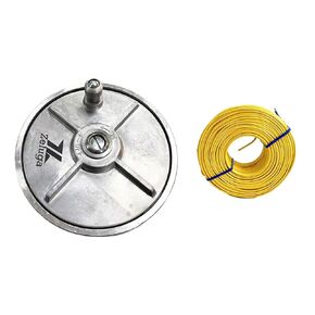 23-260 Light Weight Aluminum Tie Wire Reel with Rewind Knob and 16 Gauge Stainless Steel Tie Wire Combo