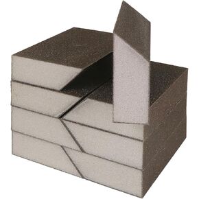 180 Grit Angled Sanding Blocks, Jamiikury Fine Sponge Sand Block Washable and Reusable, Wet & Dry Sandpaper Block for Wood Metal Drywall and Furniture Paint - Pack of 8