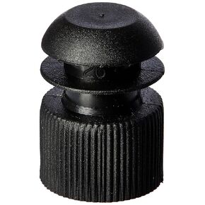 Globe Scientific 116152K Polyethylene Flange Plug Cap for Test Tubes, 16mm Size, Black (Pack of 1000)