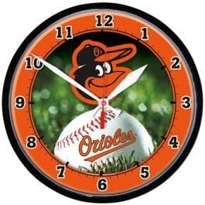 MLB 2934014 Baltimore Orioles Round Wall Clock, 12.75"