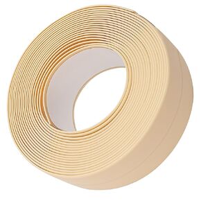 PVC Self-Adhesive Bath & Kitchen Caulk Tape Sealant Strip for Tub and Wall Sealing Shower Tile Sealer ft for Toilet, Walls, Sink, Splash Guard - Caulking Tool, Waterproof Strips Bathroom (1Pc, 3.2M)