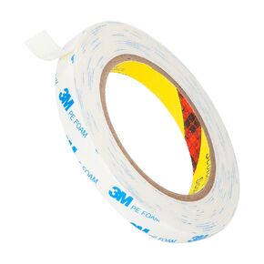 3M Double Sided Tape 0.5 in x 16.5ft PE Foam Tape Strips for Crafts Picture Hanging Poster Alarm Sensor Arts DIY Home Deco