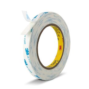 Double Sided Tape Strong Foam Tape 1/2" x 18Ft Made of 3M Heavy Duty Mounting Tape Waterproof PE Foam Adhesive Strips for Posters Alarm Sensors Window Shades and Other Home Office Deco