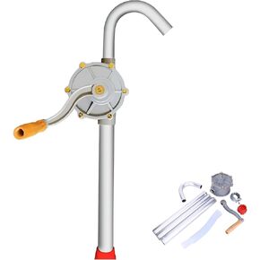 55 Gallon Drum Pump Aluminum & Plastic Construction Barrel Pump for Oil Gasoline Diesel Fuel Transfer Pump Hand Pump for 55 Gallon Drum Anti-Corrosion Rotary Vane Pump