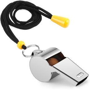 Whistle, Whistle for Coaches, Stainless Steel Whistles Coach Whistle Whistle for Teachers Loud Crisp Sound Referee Whistle Sports Whistle for Adults Teachers Coaches