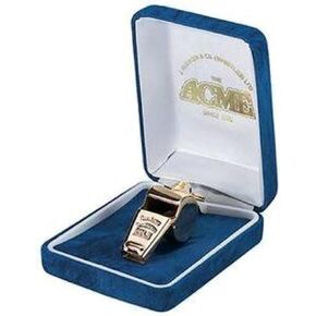 acme Gold Plated Thunderer Gift Boxed Whistle