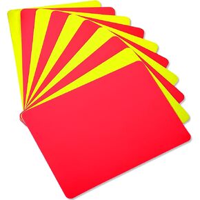 Lusofie 10Pcs Soccer Referee Cards Professional Red and Yellow Cards for Soccer Sports Soccer Referee Warning Cards for Football Soccer