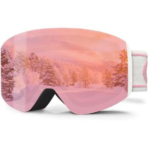 Kids Ski Goggles,Kids Snowboard Goggles for Boys Girls,Ski Goggles for Youth Teens Kids 3-14