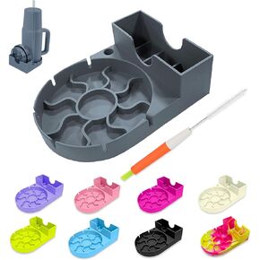 رف تجفيف الأكواب، رف تجفيف الأكواب لكوب ستانلي، رف تجفيف زجاجات الأطفال، حامل تجفيف بهلوان السفر المحمول، رف تجفيف من السيليكون الناعم لستانلي مع فرشاة بماصة in Kuwait