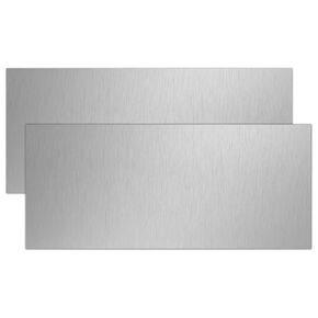 Stainless Steel Sheet,2" x 8"-20 Gauge(0.8mm) Thickness 430 Stainless Steel Metal Plates for DIY, Jewelry, Electrical, Repair, Industrial(2 Pac