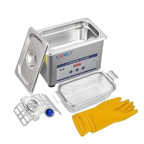 CXRCY Ultrasonic Jewelry Cleaner 3.2L Professional Heated Cleaner Machine with Timer Function for Jewelry Dental Instruments Diamond Rings Parts Circuit Board Watch Glasses