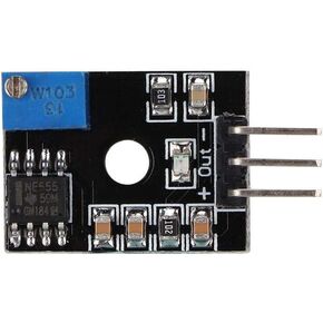 Hakeeta NE555 Pulse Output Adjustable Module, Pulse Generator Frequency Module, DC 5V-15V ABS Generator.