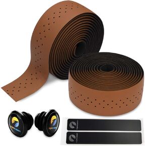 Camouflage Series Comfort GEL Road Bike Handlebar Tape Bike Bar Tape with Reflective Bar Plugs