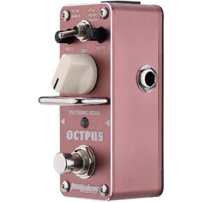 Effector, Octpus Polyphonic Octave, AOS-3 Octpus Polyphonic Octave Electric Guitar Effect Pedal Mini Single Effect with True Bypass