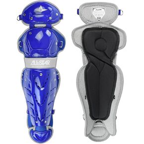 All-Star Top Star Series Leg Guards- Royal Blue, 13.5", Ages 9-12 - Baseball Accessories, Baseball Equipment Kit